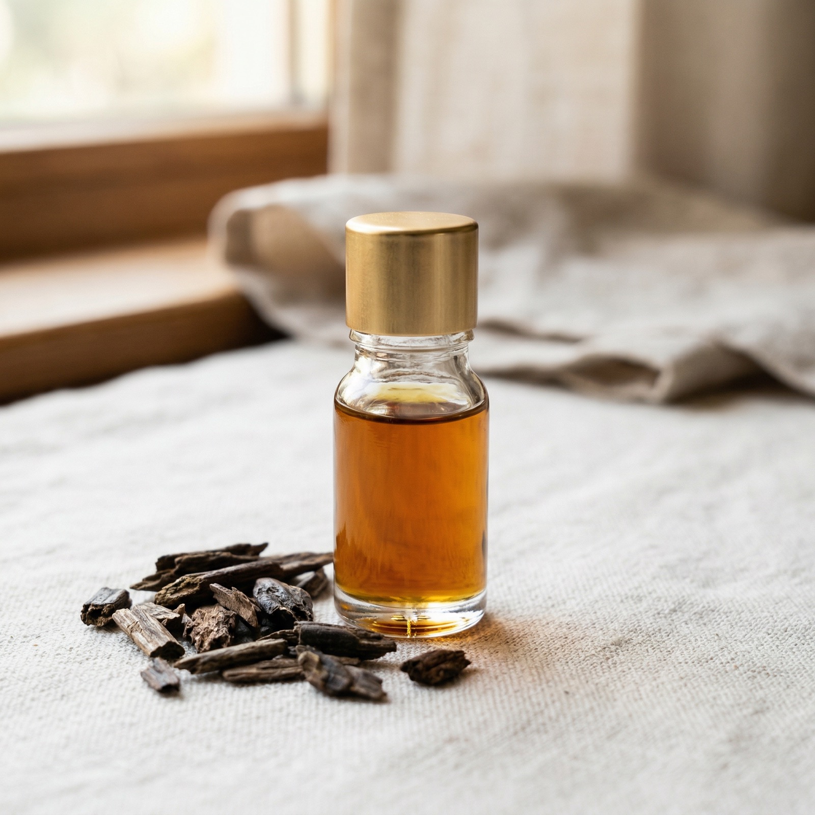 Flacon d'huile de oud artisanale Woudya